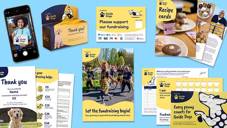 Guide Dogs resources as part of the fundraising pack