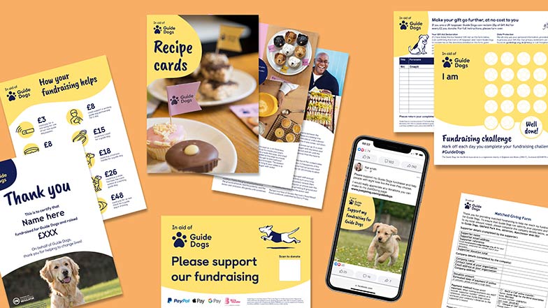 Resources in the Guide Dogs fundraising pack