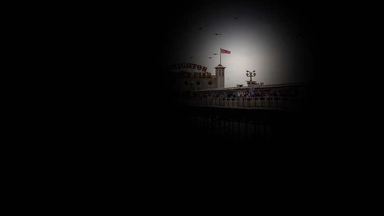 Brighton Palace Pier as seen by someone with tunnel vision