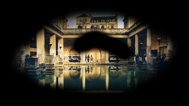 Roman Baths as seen by someone with glaucoma