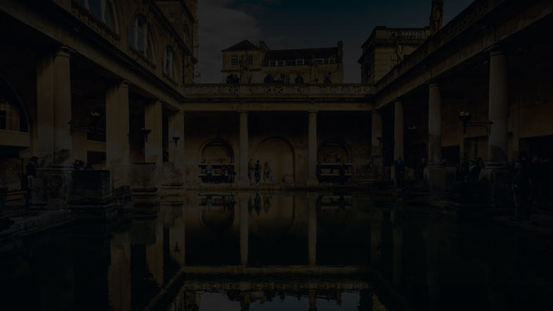 Roman Baths as seen by someone with night blindness