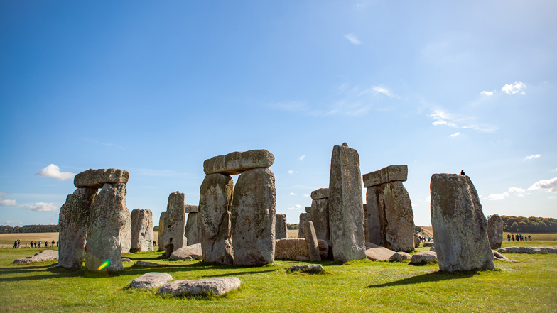 Stonehenge on a sunny day