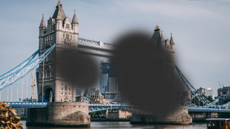 Tower Bridge as seen by someone with macular degeneration