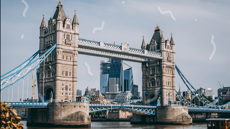 Tower Bridge as seen by someone with eye floaters