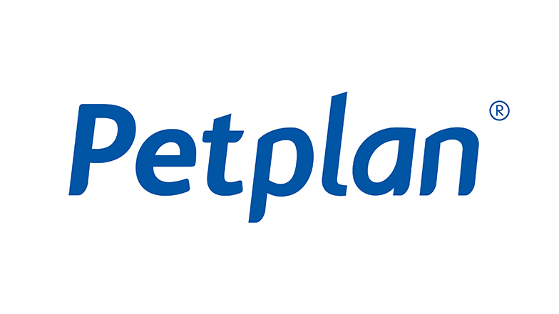The blue Petplan logo on a white background