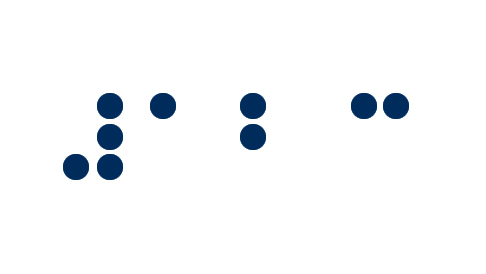 123 written in braille