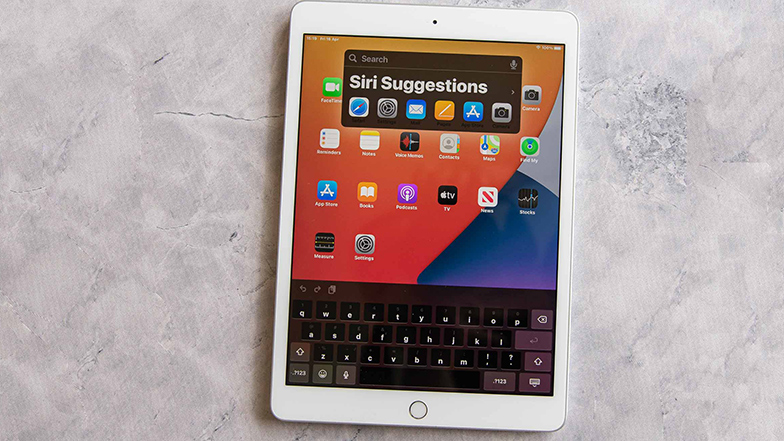 An iPad screen showing 'Siri suggestions'