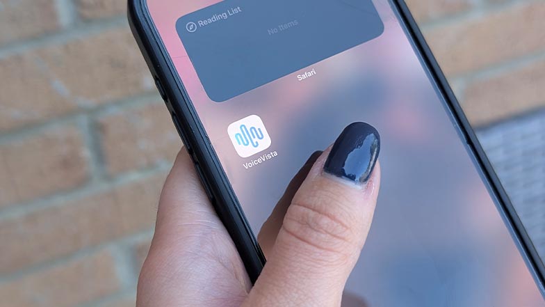 voice vista app on a phone